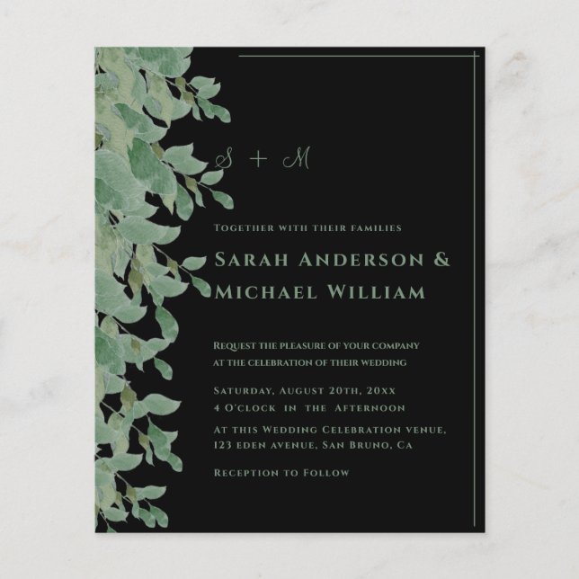 Volante de Boda de maderas y eucaliptos (Frente)