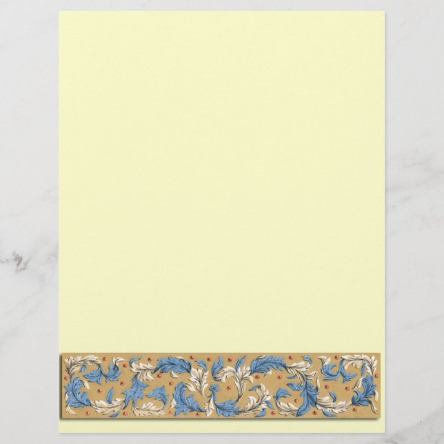 Volante de borde de plumas victorianas (Frente)