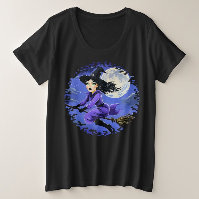 Volante de bruja - Wicca Halloween 7 (Anverso del diseño)