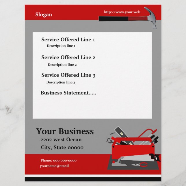 Volante de caja de herramientas para carpintero de (Frente)