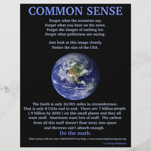 Volante de calentamiento global de 8,5" x 11" (Frente)