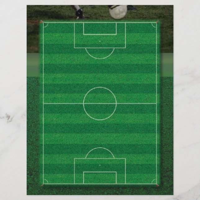 Volante de campo de fútbol (Frente)