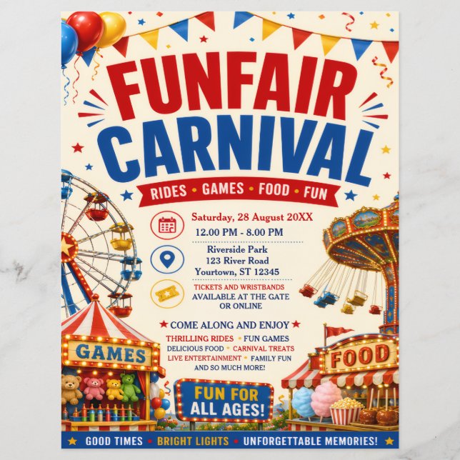 Volante de Carnaval de Feria (Frente)