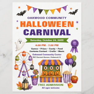 Volante de Carnaval de Halloween Comunitario