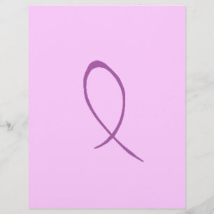 Volante de cinta morada