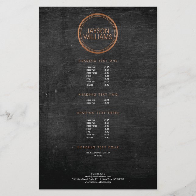 Volante de Círculo de Cobre Vintage (Frente)