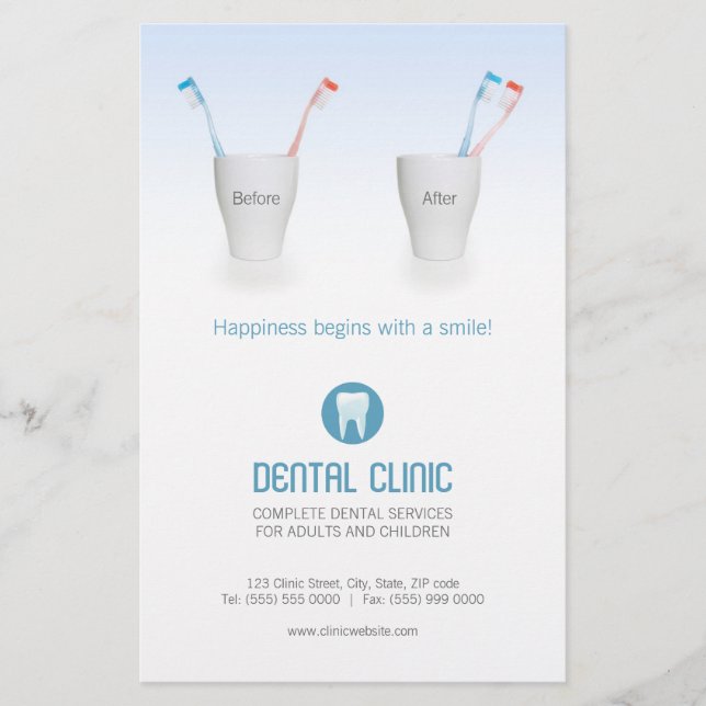 Volante de Clínica Dental (Frente)