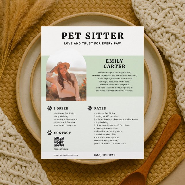 Volante de código QR del mascota del sitio de foto (Subido por el creador)