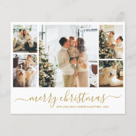 Volante de Collage de Fotos Navideñas con Presupue