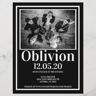 Volante de conciertos de banda de música