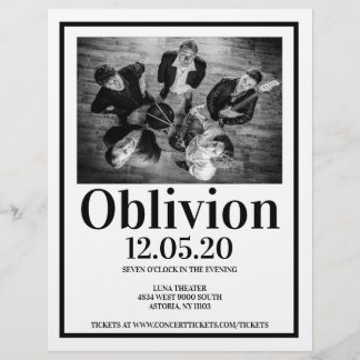 Volante de conciertos de banda de música