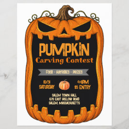 Volante de Concurso de Calabaza Tallada