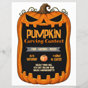 Volante de Concurso de Calabaza Tallada