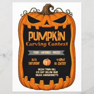 Volante de Concurso de Calabaza Tallada