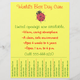 Volante de cuidado infantil / volante de cuidado d