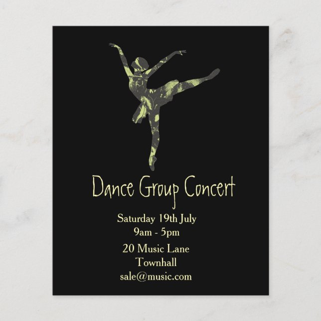 Volante de danza moderna o ballet (Frente)
