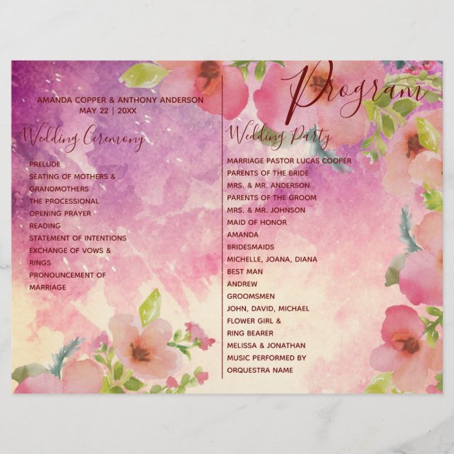 Volante de detalles de menú de todo en un programa (Frente)