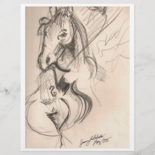 Volante de dibujo de Cuello de Caballo