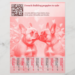 Volante de diseño de cachorros franceses de venta