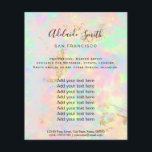 volante de diseño de fotos opacas de imitación iri<br><div class="desc">volante de artista profesional de maquillaje en salón de belleza</div>