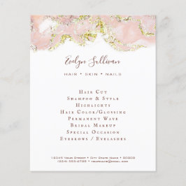 Volante de diseño de mármol rosa