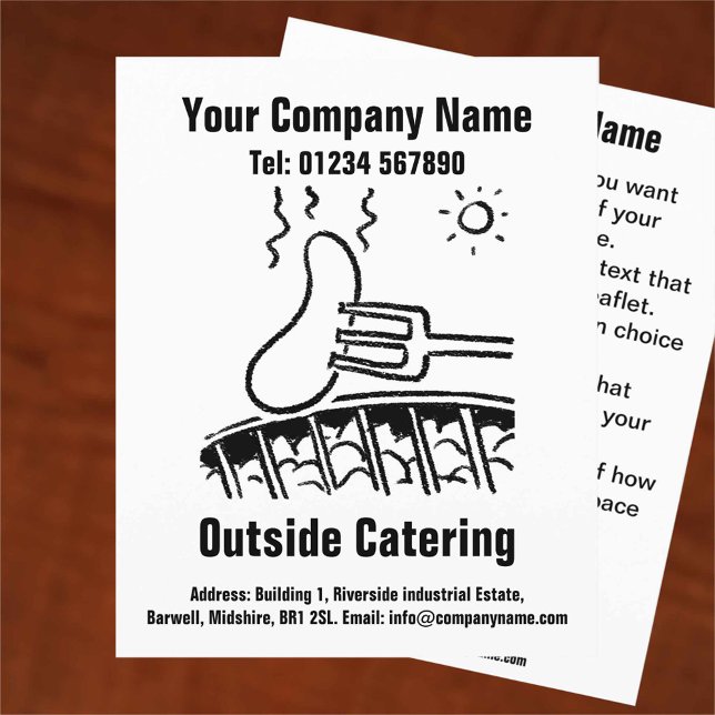 Volante de diseño de Personalizado de comidas al a (Subido por el creador)
