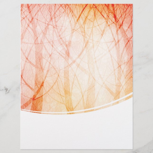 volante de diseño de temas naturales (Frente)