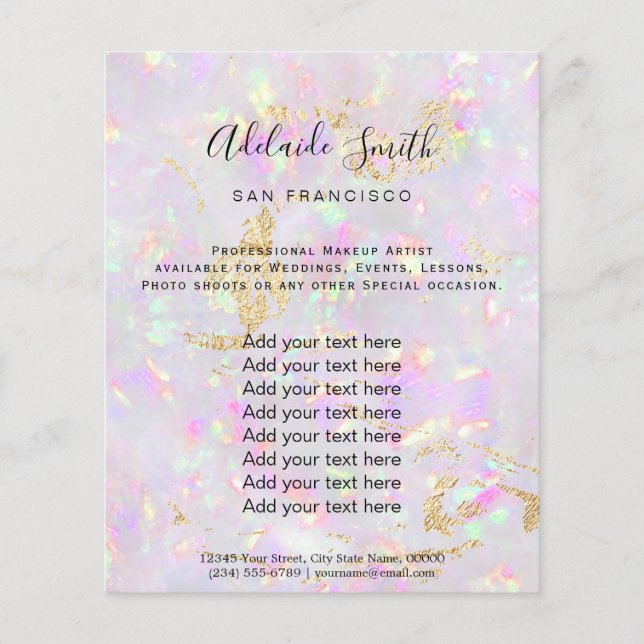 volante de diseño mineral opal (Frente)