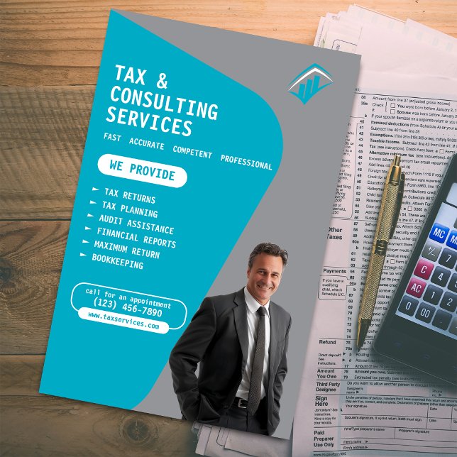 Volante de Empresa de Servicios de Impuestos (Subido por el creador)