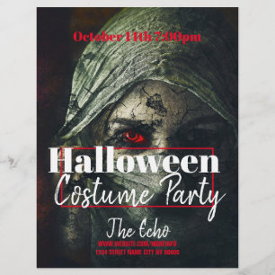 Volante de evento de fiesta de disfraces de Hallow