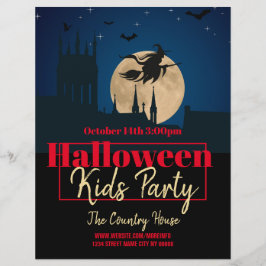 Volante de evento de fiesta de disfraces de Hallow