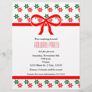 Volante de evento de fiesta de vacaciones de estre