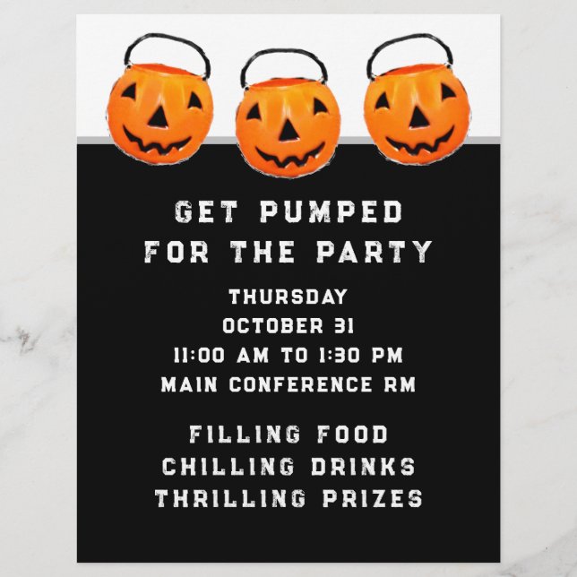 Volante de evento de Halloween de la empresa (Frente)