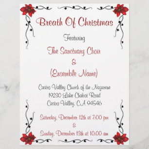 Volante de evento de vacaciones