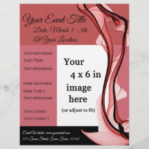 Volante de Evento Multi-Propósito de Vino Tinto