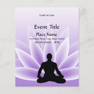 Volante de eventos pequeños de violeta de hombre d
