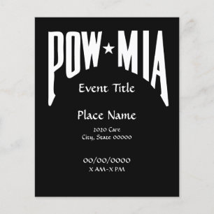 Volante de eventos pequeños POW MIA