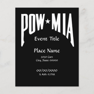 Volante de eventos pequeños POW MIA