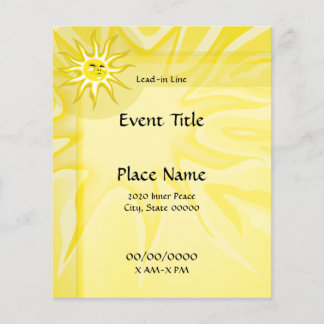 Volante de eventos pequeños Sunshine Summer