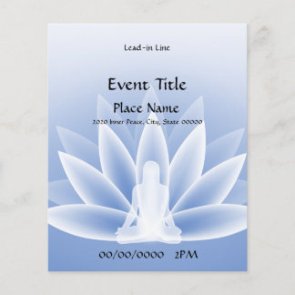 Volante de eventos pequeños Yoga Lotus Blue