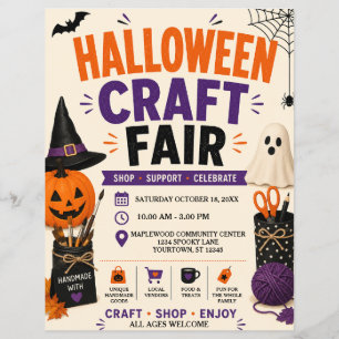 Volante de Feria de Artesanías de Halloween