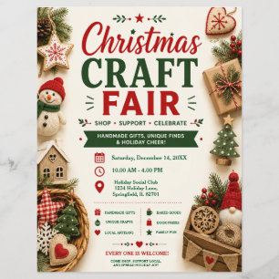 Volante de Feria de Artesanías de Navidad