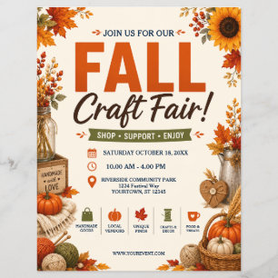 Volante de Feria de Artesanías de Otoño