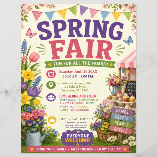 Volante de Feria de Primavera (Frente)