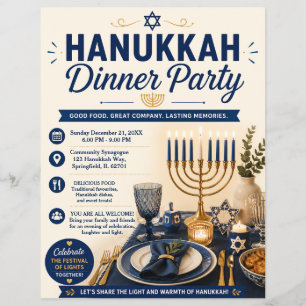 Volante de fiesta de Hanukkah