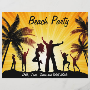 Volante de fiesta de playa
