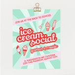 Volante de Fiesta social de Ice Cream<br><div class="desc">¡Grito, gritas, todos gritamos por helado! Consigue que todo el mundo se entusiasme con tu próximo evento de helados con este colorido y delicioso volante. Perfecto para escuelas, iglesias, centros comunitarios y más. Personalizar tus colores o añade tu propio arte. Este diseño es totalmente personalizable. ¿Lo necesitas rápido? Ver las...</div>