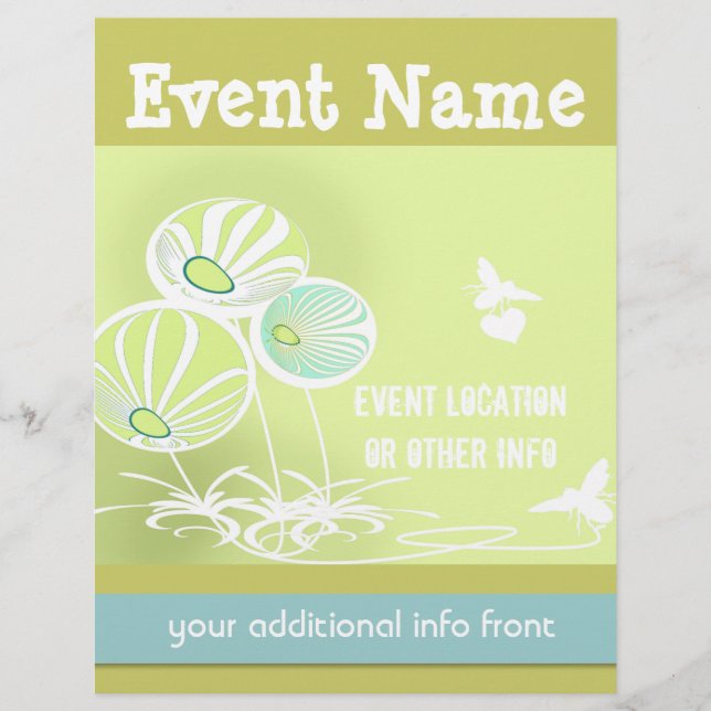 Volante de flores y abejas (Frente)