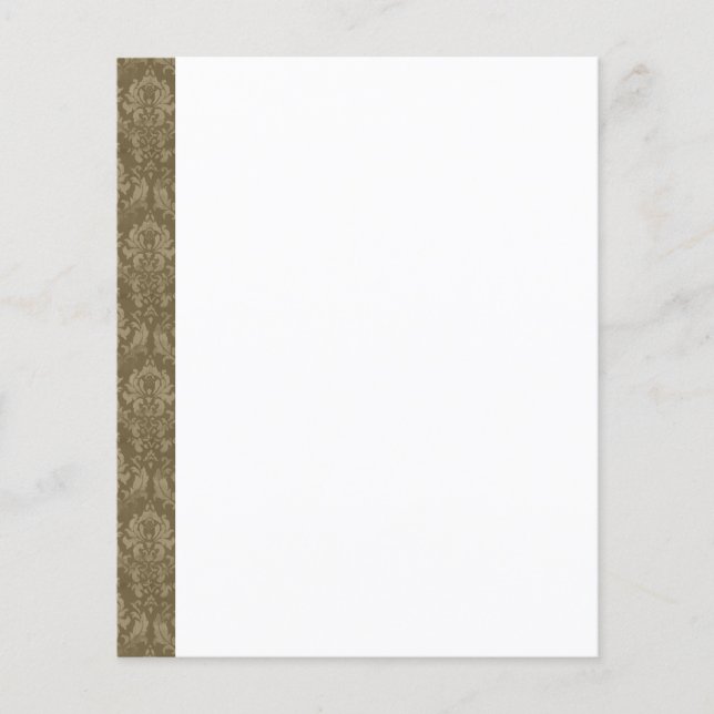 Volante de fondo de papel de borde de damasco de é (Frente)