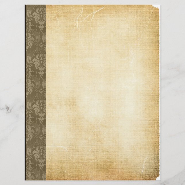 Volante de fondo de papel de borde de damasco de é (Frente)